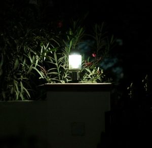 Photo Solar lawn lamp for garden path