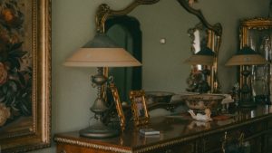 Photo vintage lamp-inspired interior design